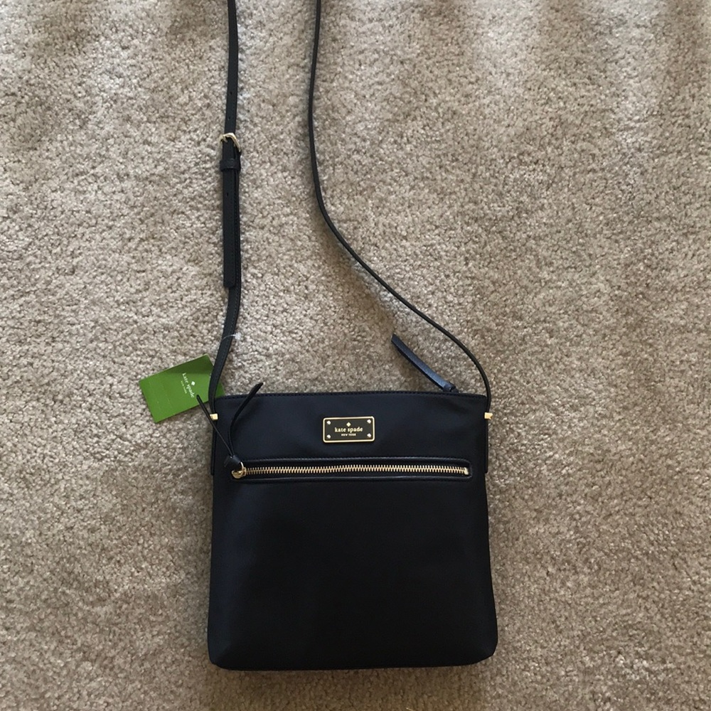 KATE SPADE NWT! Nylon Dessi Crossbody Black